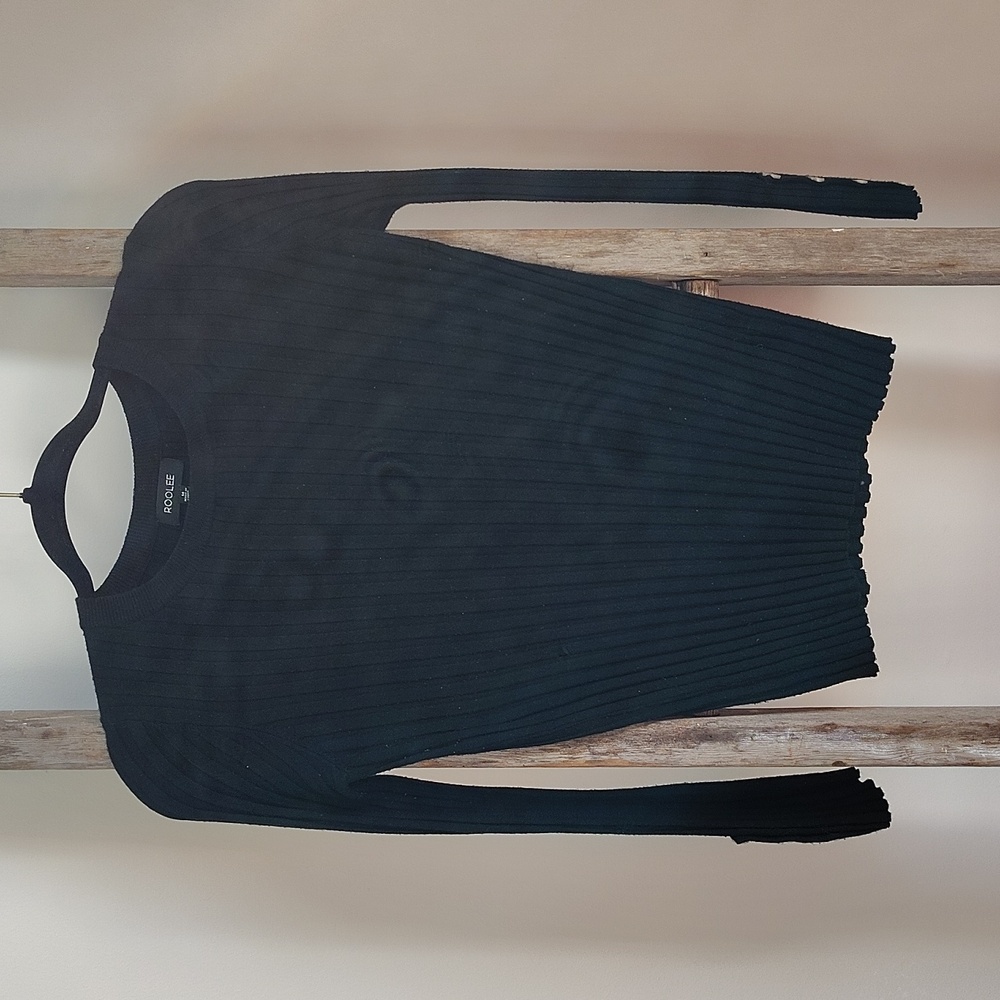 Black tight sweater